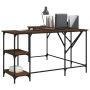 Brown oak engineered wood desk 139x139x75 cm by , Desks - Ref: Foro24-837591, Price: 91,78 €, Discount: %