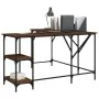 Schreibtisch aus braunem Eichenholzwerkstoff, 139 x 139 x 75 cm von , Schreibtische - Ref: Foro24-837591, Preis: 90,64 €, Rab...