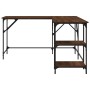Brown oak engineered wood desk 139x139x75 cm by , Desks - Ref: Foro24-837591, Price: 91,78 €, Discount: %
