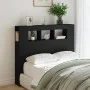Cabecero con LED madera de ingeniería negro 120x18,5x103,5 cm de , Cabeceros y pies de cama - Ref: Foro24-837338, Precio: 76,...