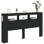 Kopfteil mit LED, schwarzem Holzwerkstoff, 180 x 18,5 x 103,5 cm von , Kopf- und Fußteile - Ref: Foro24-837359, Preis: 101,71...