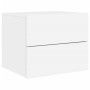 Wall bedside table with white LED lights by , Nightstands - Ref: Foro24-836812, Price: 59,13 €, Discount: %