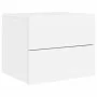 Wall bedside table with white LED lights by , Nightstands - Ref: Foro24-836812, Price: 58,26 €, Discount: %