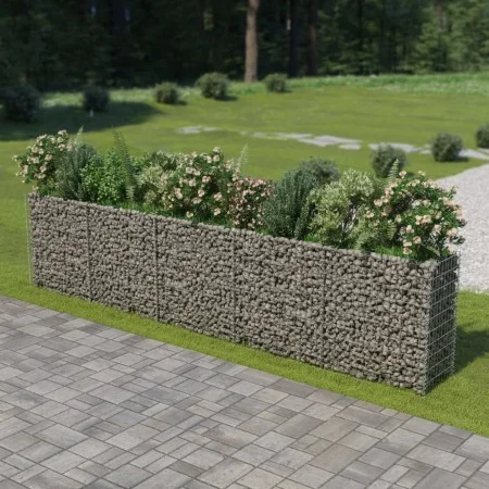 Arriate de gaviones de acero 450x50x100 cm de vidaXL, Maceteros y jardineras - Ref: Foro24-143564, Precio: 204,56 €, Descuent...