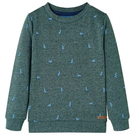 Sudadera infantil verde oscuro melange 104 de , Camisetas para niños - Ref: Foro24-12970, Precio: 11,64 €, Descuento: %