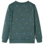 Dunkelgrün meliertes Kinder-Sweatshirt 128 von , Kinder-T-Shirts - Ref: Foro24-12972, Preis: 11,76 €, Rabatt: %
