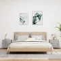 Mesitas de noche de pared con luces LED 2 uds gris hormigón de , Mesitas de noche - Ref: Foro24-836819, Precio: 78,60 €, Desc...