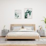 Wall bedside tables with LED lights 2 pcs concrete gray by , Nightstands - Ref: Foro24-836819, Price: 79,56 €, Discount: %