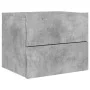 Mesitas de noche de pared con luces LED 2 uds gris hormigón de , Mesitas de noche - Ref: Foro24-836819, Precio: 78,60 €, Desc...