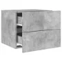 Mesitas de noche de pared con luces LED 2 uds gris hormigón de , Mesitas de noche - Ref: Foro24-836819, Precio: 78,60 €, Desc...