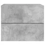 Mesitas de noche de pared con luces LED 2 uds gris hormigón de , Mesitas de noche - Ref: Foro24-836819, Precio: 78,60 €, Desc...
