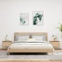 Mesitas de noche de pared con luces LED 2 unidades roble Sonoma de , Mesitas de noche - Ref: Foro24-836831, Precio: 65,98 €, ...