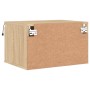 Wall bedside tables with LED lights 2 units Sonoma Oak by , Nightstands - Ref: Foro24-836831, Price: 67,28 €, Discount: %