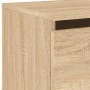 Wall bedside tables with LED lights 2 units Sonoma Oak by , Nightstands - Ref: Foro24-836831, Price: 65,63 €, Discount: %