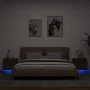 Wand-Nachttische mit LED-Leuchten, 2 Einheiten, braune Eiche von , Nachttische - Ref: Foro24-836825, Preis: 95,18 €, Rabatt: %