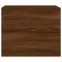 Wall bedside tables with LED lights 2 units brown oak by , Nightstands - Ref: Foro24-836825, Price: 95,20 €, Discount: %