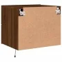 Wall bedside tables with LED lights 2 units brown oak by , Nightstands - Ref: Foro24-836825, Price: 95,20 €, Discount: %