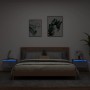 Wand-Nachttische mit LED-Leuchten 2 Stück betongrau von , Nachttische - Ref: Foro24-836833, Preis: 75,38 €, Rabatt: %