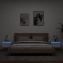 Wand-Nachttische mit LED-Leuchten, 2 Einheiten, weiß von , Nachttische - Ref: Foro24-836827, Preis: 68,09 €, Rabatt: %