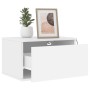 Wand-Nachttische mit LED-Leuchten, 2 Einheiten, weiß von , Nachttische - Ref: Foro24-836827, Preis: 68,09 €, Rabatt: %