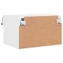 Wand-Nachttische mit LED-Leuchten, 2 Einheiten, weiß von , Nachttische - Ref: Foro24-836827, Preis: 66,67 €, Rabatt: %