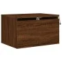 Wand-Nachttisch mit LED-Leuchten, braune Eiche von , Nachttische - Ref: Foro24-836838, Preis: 28,39 €, Rabatt: %