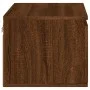 Wand-Nachttisch mit LED-Leuchten, braune Eiche von , Nachttische - Ref: Foro24-836838, Preis: 28,39 €, Rabatt: %
