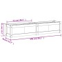 Pflanzgefäß aus massivem Douglasienholz, 150 x 31 x 31 cm von , Töpfe und Pflanzgefäße - Ref: Foro24-837480, Preis: 95,01 €, ...