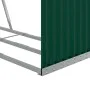 Grüner Holzhalter aus verzinktem Stahl, 120 x 45 x 140 cm von , Brennholztaschen und -halter - Ref: Foro24-364541, Preis: 54,...