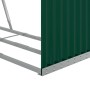 Leñero de acero galvanizado verde 120x45x140 cm