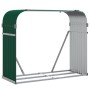 Grüner Holzhalter aus verzinktem Stahl, 120 x 45 x 100 cm von , Brennholztaschen und -halter - Ref: Foro24-364543, Preis: 50,...