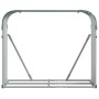 Grüner Holzhalter aus verzinktem Stahl, 120 x 45 x 100 cm von , Brennholztaschen und -halter - Ref: Foro24-364543, Preis: 50,...