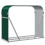 Grüner Holzhalter aus verzinktem Stahl, 120 x 45 x 100 cm von , Brennholztaschen und -halter - Ref: Foro24-364543, Preis: 50,...