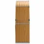 Hellbrauner Holzhalter aus verzinktem Stahl, 120 x 45 x 140 cm von , Brennholztaschen und -halter - Ref: Foro24-364581, Preis...