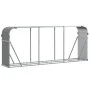 Leñero de acero galvanizado gris claro 234x45x100 cm de , Bolsas y soportes de leña - Ref: Foro24-364555, Precio: 61,44 €, De...