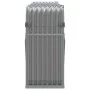 Leñero de acero galvanizado gris claro 234x45x100 cm de , Bolsas y soportes de leña - Ref: Foro24-364555, Precio: 61,44 €, De...