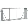Leñero de acero galvanizado gris claro 234x45x100 cm de , Bolsas y soportes de leña - Ref: Foro24-364555, Precio: 61,44 €, De...