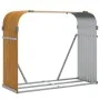 Leñero de acero galvanizado marrón claro 120x45x100 cm de , Bolsas y soportes de leña - Ref: Foro24-364583, Precio: 47,35 €, ...