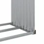 Leñero de acero galvanizado marrón claro 120x45x100 cm de , Bolsas y soportes de leña - Ref: Foro24-364583, Precio: 47,35 €, ...