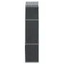 Anthrazitgrauer Holzhalter aus verzinktem Stahl, 120 x 45 x 210 cm von , Brennholztaschen und -halter - Ref: Foro24-364562, P...