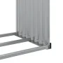Anthrazitgrauer Holzhalter aus verzinktem Stahl, 120 x 45 x 210 cm von , Brennholztaschen und -halter - Ref: Foro24-364562, P...