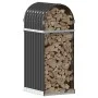 Leñero de acero galvanizado gris antracita 40x45x100 cm de , Bolsas y soportes de leña - Ref: Foro24-364557, Precio: 47,03 €,...