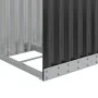 Anthrazitgrauer Holzhalter aus verzinktem Stahl, 40 x 45 x 100 cm von , Brennholztaschen und -halter - Ref: Foro24-364557, Pr...