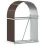 Brown galvanized steel log holder 80x45x120 cm by , Firewood bags and holders - Ref: Foro24-364569, Price: 56,20 €, Discount: %