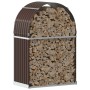 Brown galvanized steel log holder 80x45x120 cm by , Firewood bags and holders - Ref: Foro24-364569, Price: 57,10 €, Discount: %