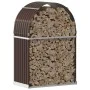 Brown galvanized steel log holder 80x45x120 cm by , Firewood bags and holders - Ref: Foro24-364569, Price: 56,20 €, Discount: %