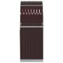 Brauner Holzhalter aus verzinktem Stahl, 80 x 45 x 120 cm von , Brennholztaschen und -halter - Ref: Foro24-364569, Preis: 56,...