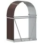Brown galvanized steel log holder 80x45x120 cm by , Firewood bags and holders - Ref: Foro24-364569, Price: 56,20 €, Discount: %