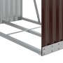Brown galvanized steel log holder 80x45x120 cm by , Firewood bags and holders - Ref: Foro24-364569, Price: 57,10 €, Discount: %