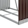 Brown galvanized steel log holder 80x45x120 cm by , Firewood bags and holders - Ref: Foro24-364569, Price: 56,20 €, Discount: %
